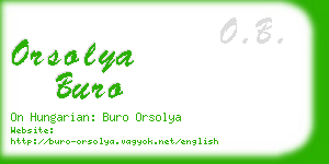 orsolya buro business card